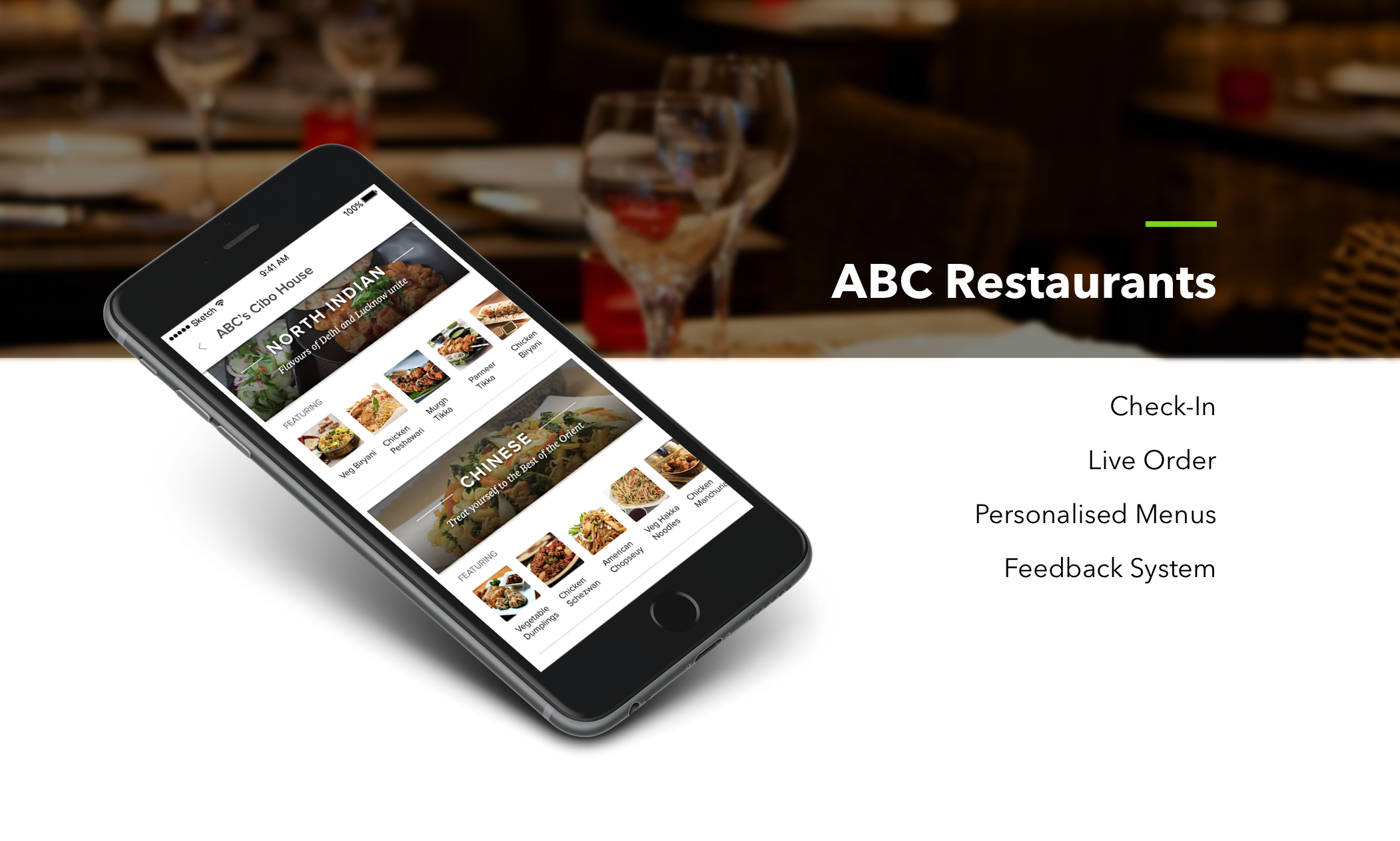 UX Design for ABC Restaurants by Krishna Gautham - Creative Work