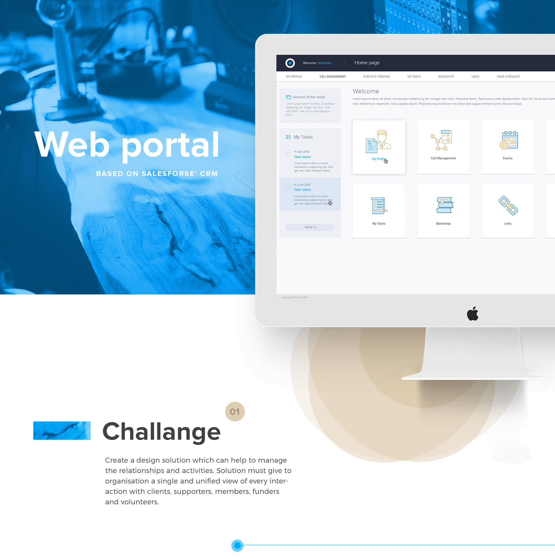 UI/UX for Web portal based on Salesforce CRM solution by Tetiana Donska / Ester Digital - Creative Work