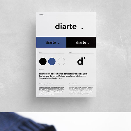 Diarte visual identity