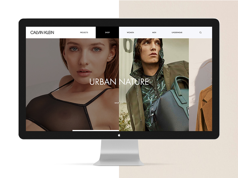 Calvin Klein Website Redesign Concept by M2H agency - Creative Work