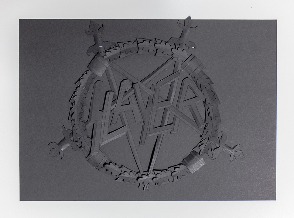 Slayer Logo Papercut by María Luján - Creative Work