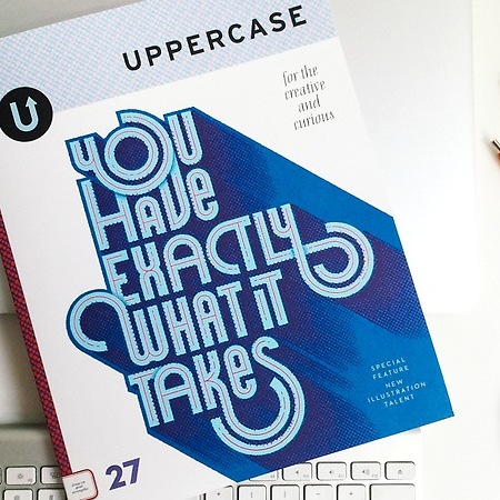 Uppercase Magazine Cover Lettering