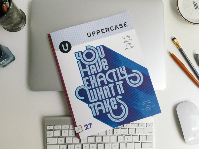 Uppercase Magazine Cover Lettering by Brian Hurst - Creative Work - $i