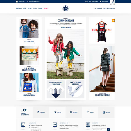 Petit Bateau website redesign