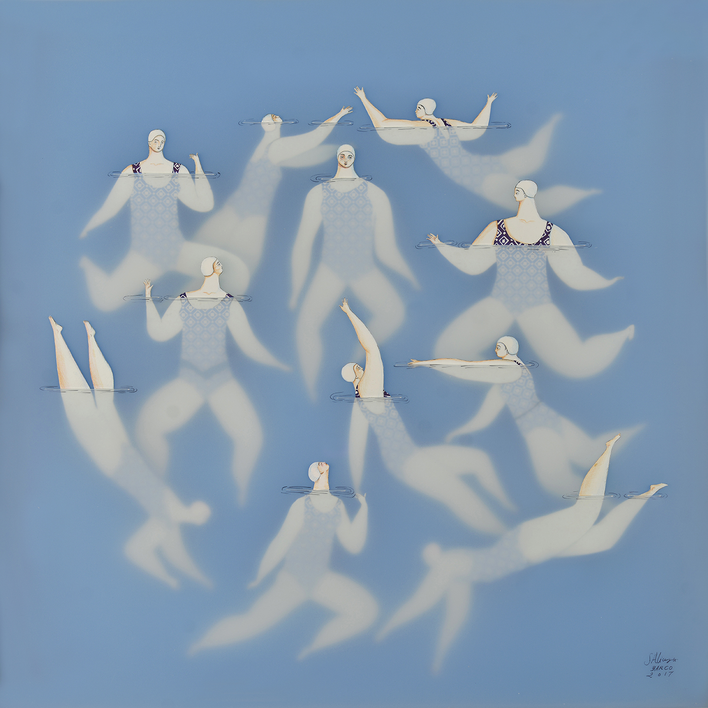 The swimmers by Sonia Alins - Creative Work