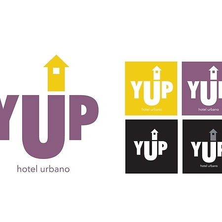 Identidad corporativa de YUP hotel urbano
