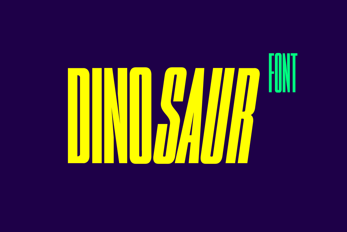 Dinosaur Font by Daniel Uzquiano Cruz - Creative Work