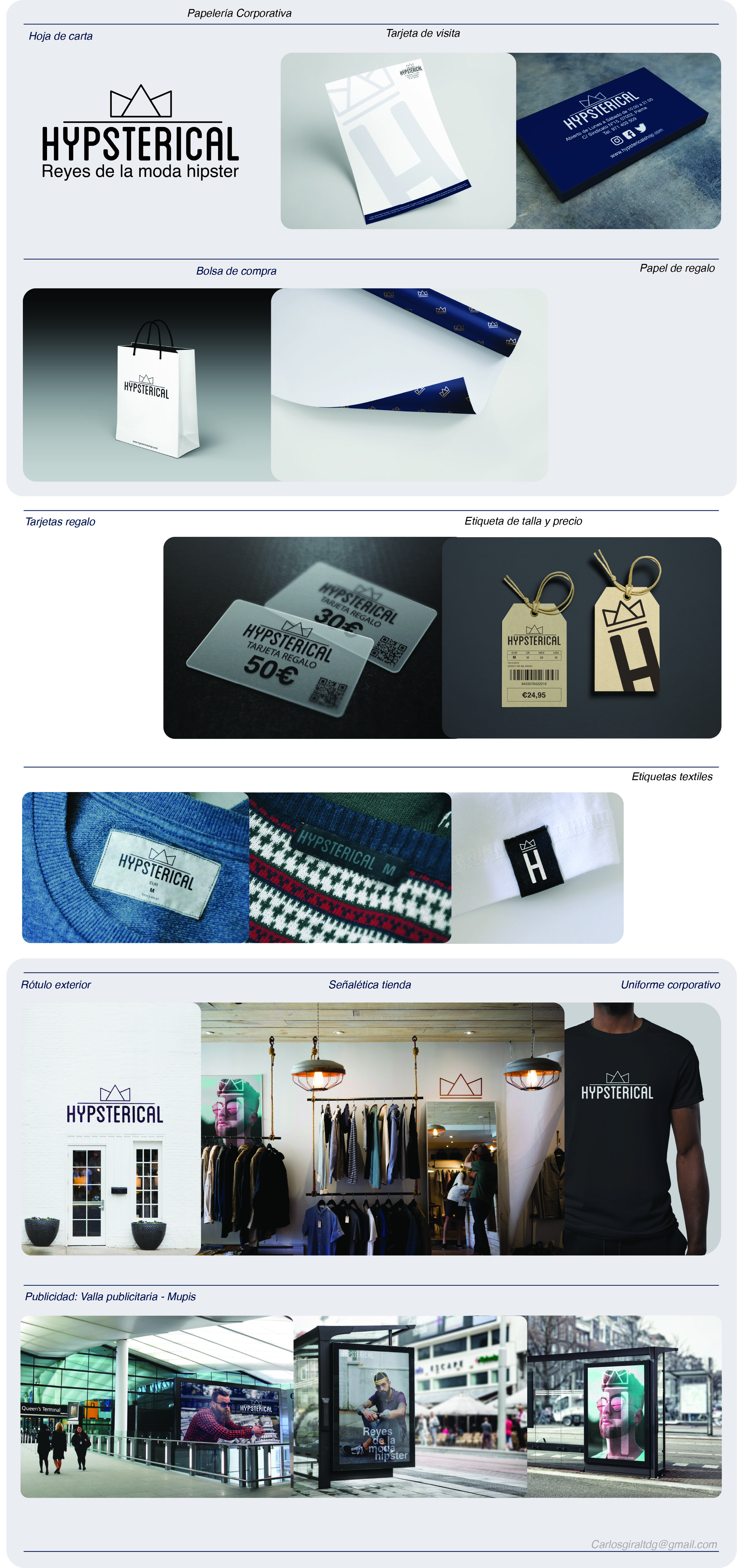Hypsterical - Marca para tienda de ropa by Carlos Giralt - Creative Work - $i