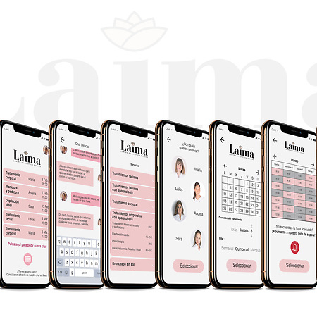App reservas para centro de estética Laima