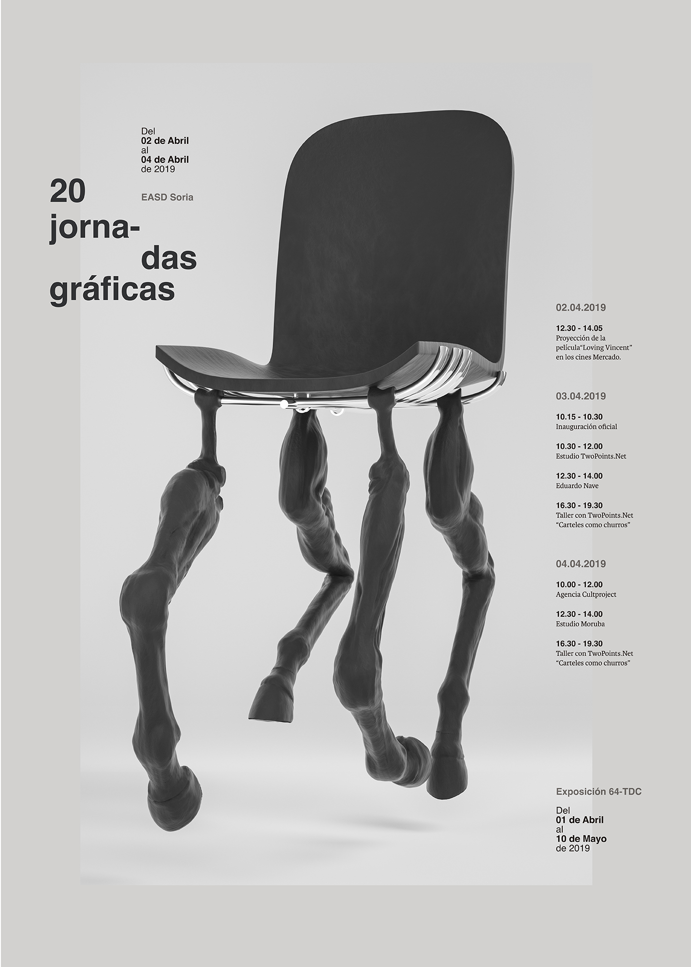 20 Jornadas Gráficas - La silla-caballo by Peng Zheng - Creative Work