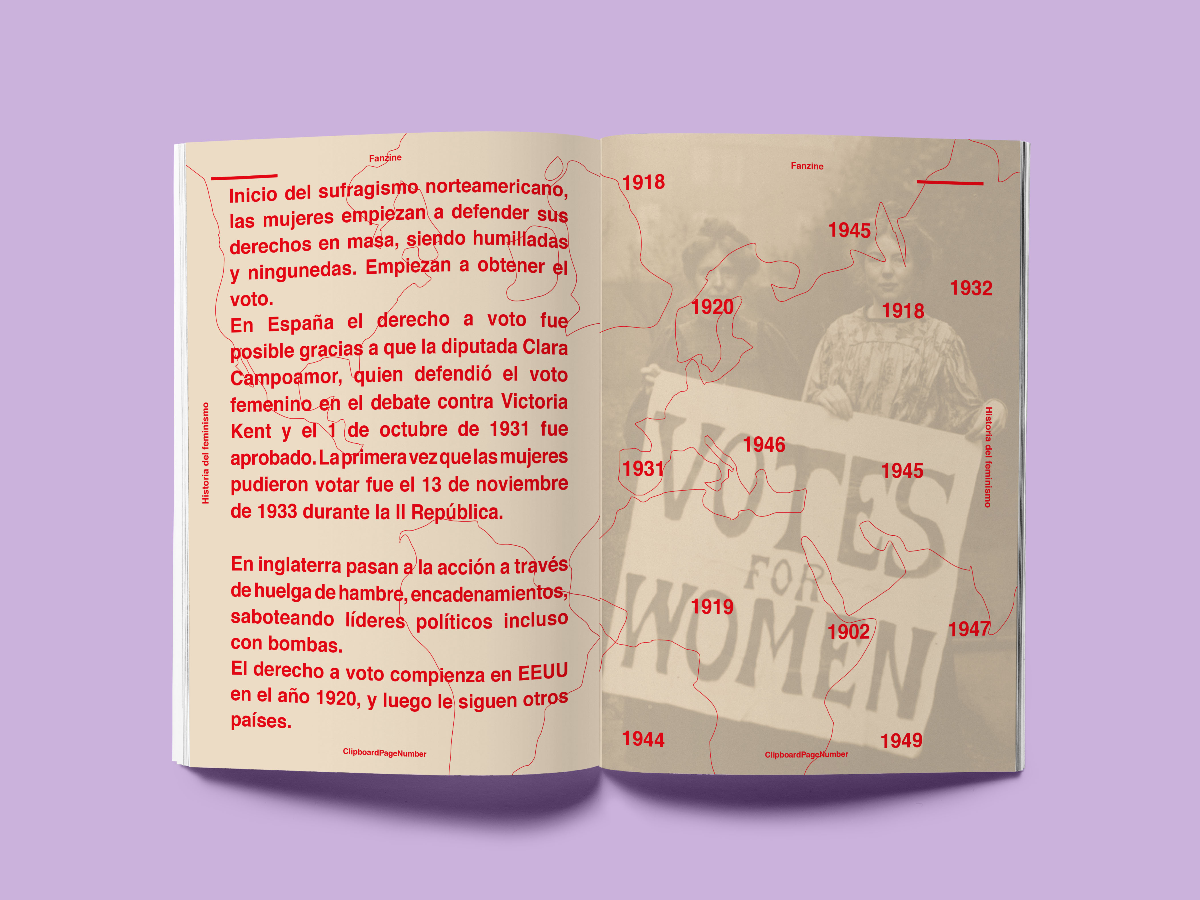 Fanzine - Historia del feminismo by Lucía Martínez - Creative Work - $i