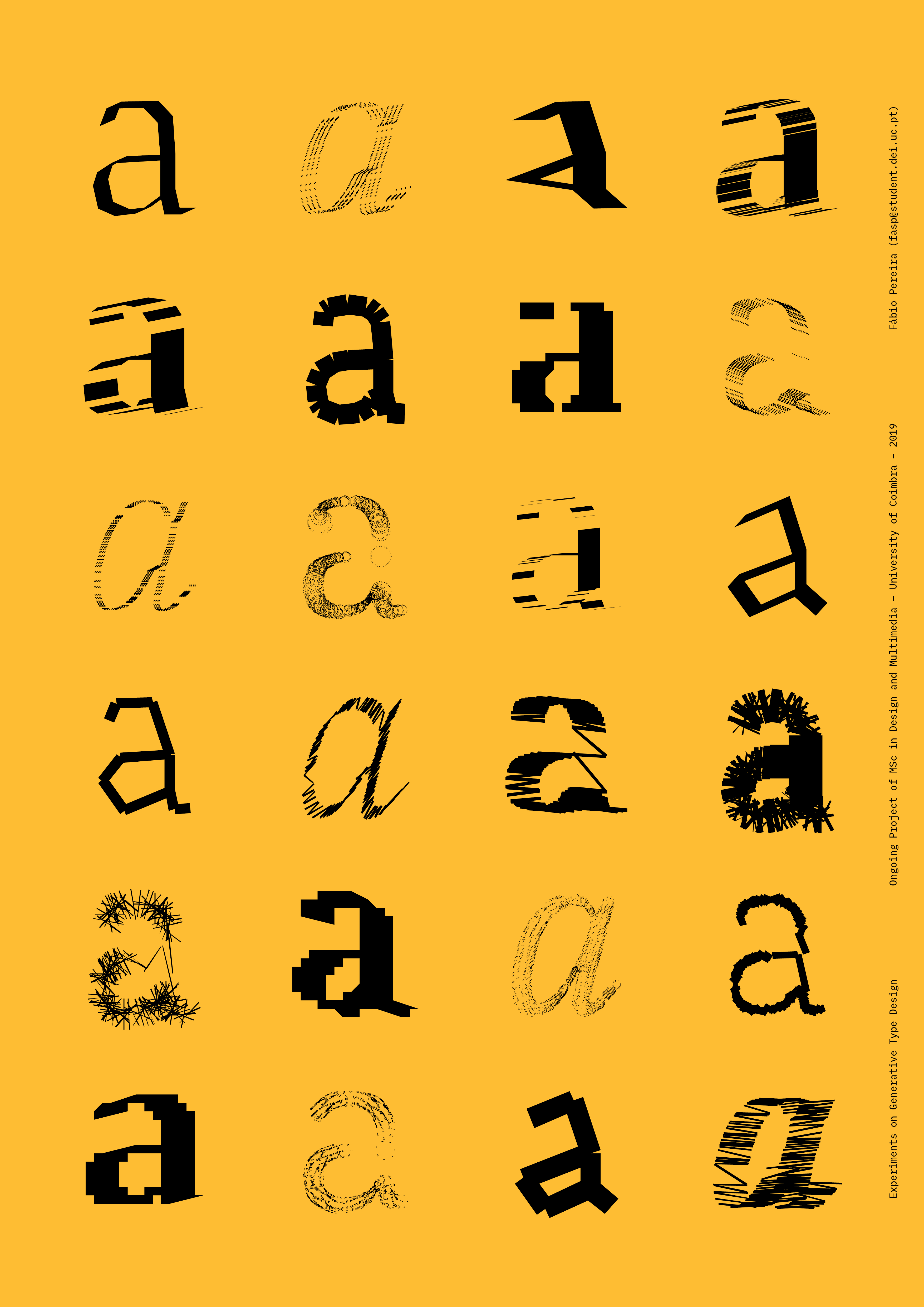Experiments on Generative Type Design by Fábio Pereira - Creative Work