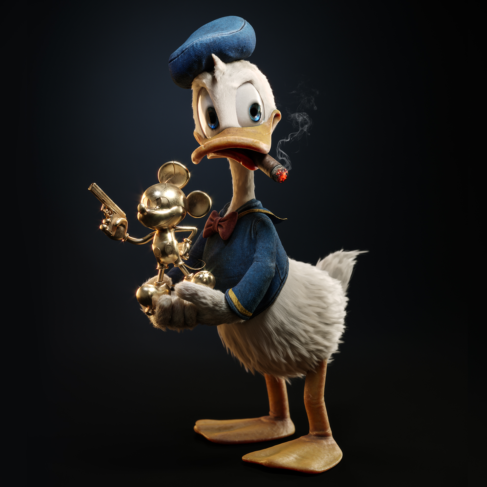 Donald Duck Found A Treasure by Gal Yosef - Creative Work