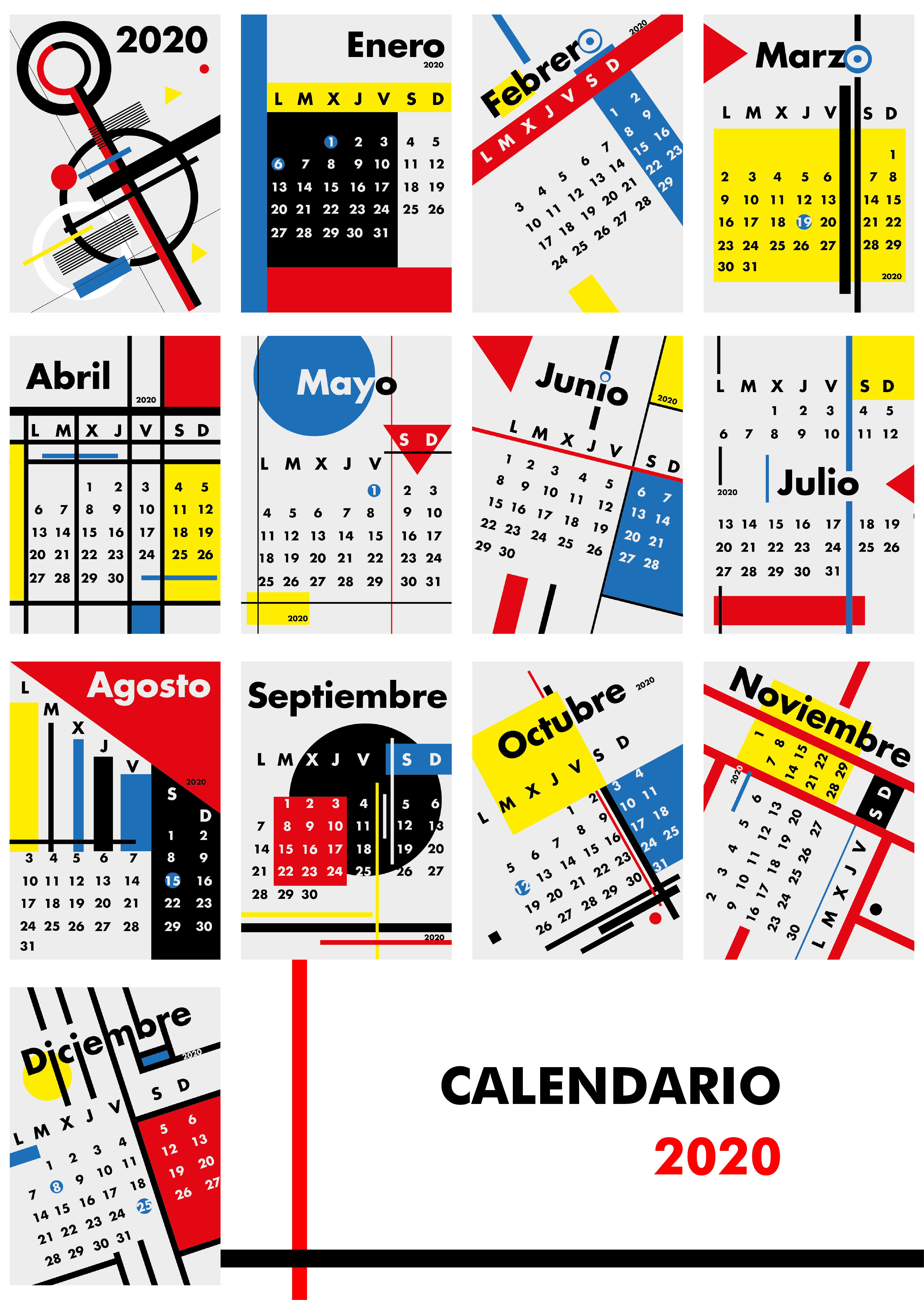 Calendario 2020 by Raquel Castañeda Gelabert - Creative Work