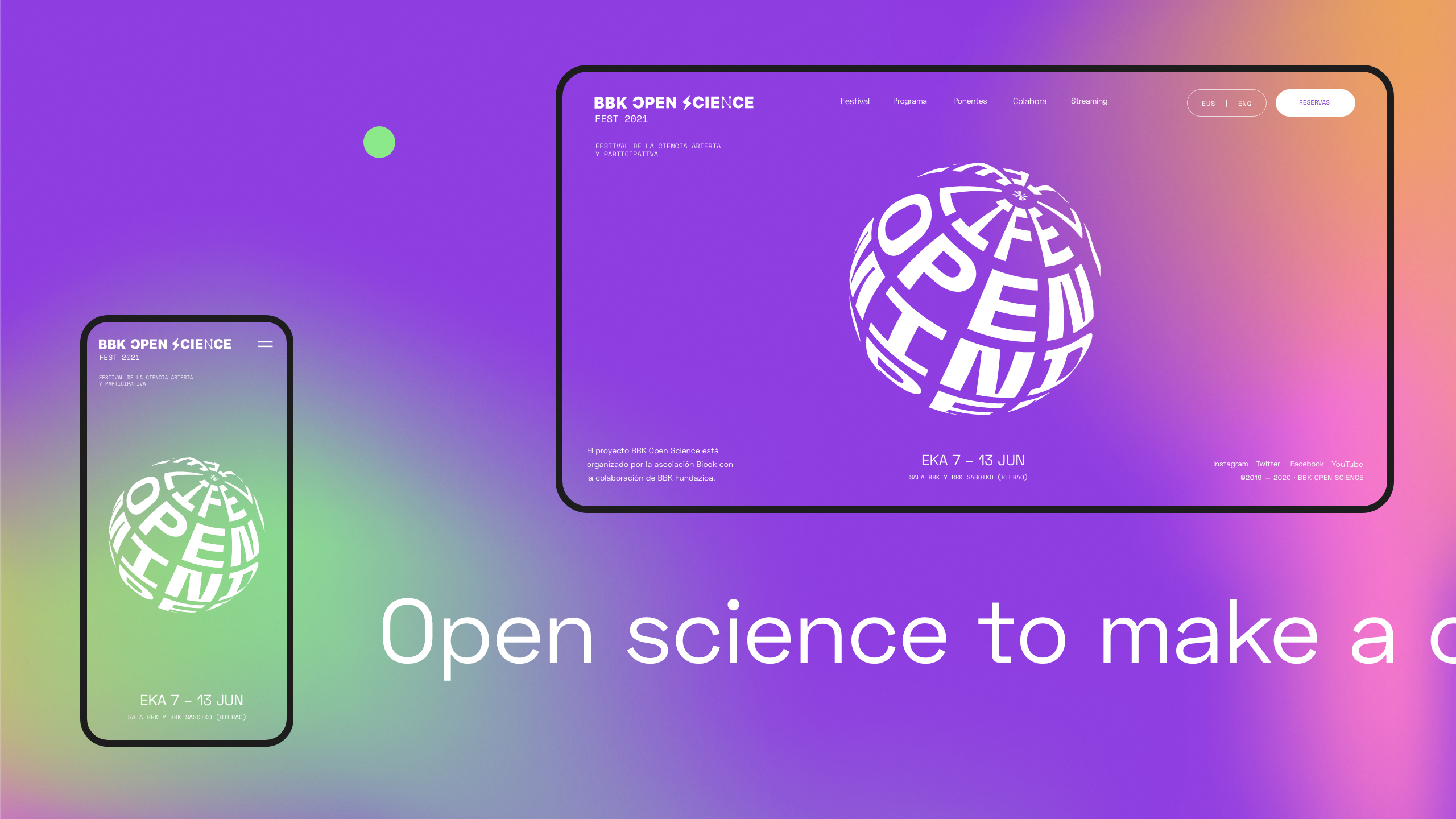 BBK Open Sciene Fest 2021 by Hermes Grau, Clara Briones, Antton Ugarte - Creative Work - $i