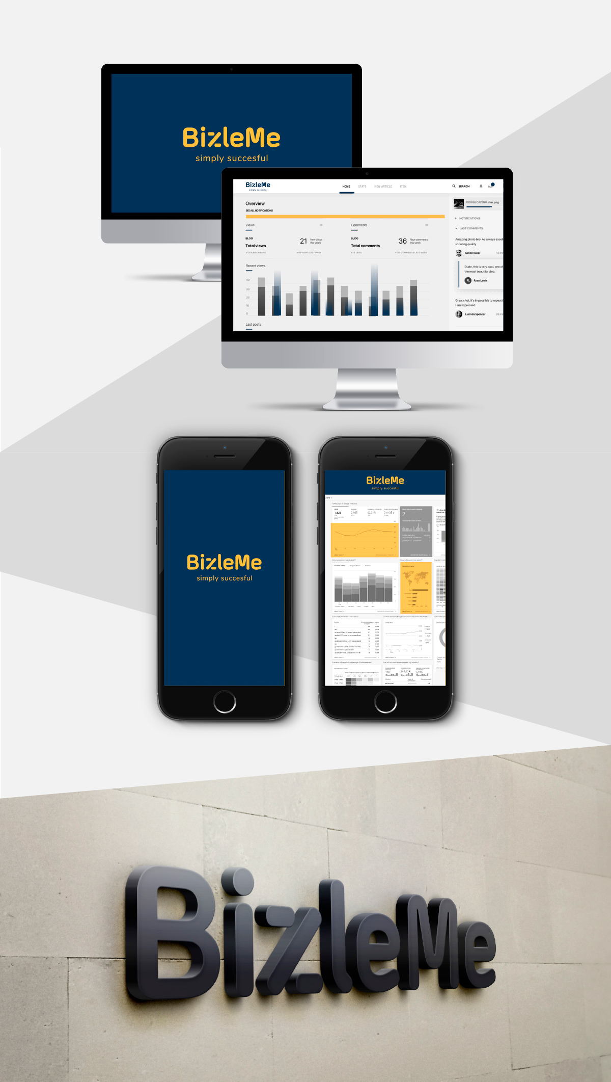 BizleMe Brand identity and Website by Nicola Sancisi - Creative Work - $i