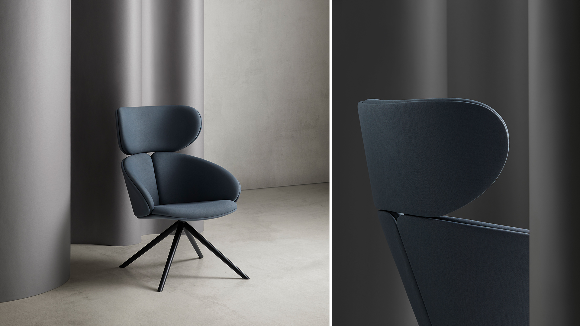 Peach armchair - Client: Mobboli by Arnau Reyna - Creative Work