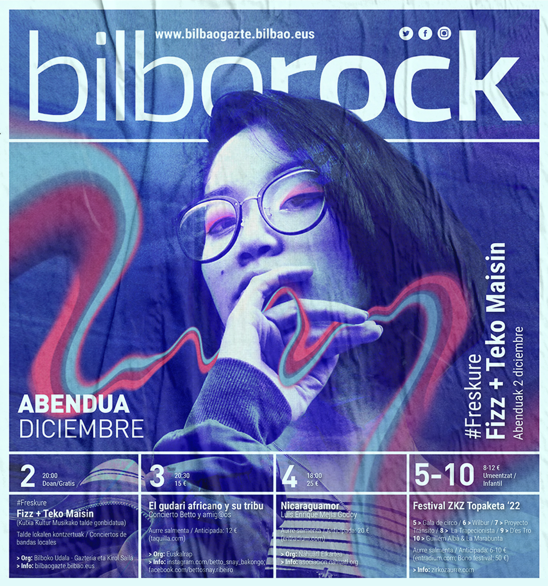 Poster programa mensual, sala Bilborock by Nagore M. Jauregi - Creative Work - $i