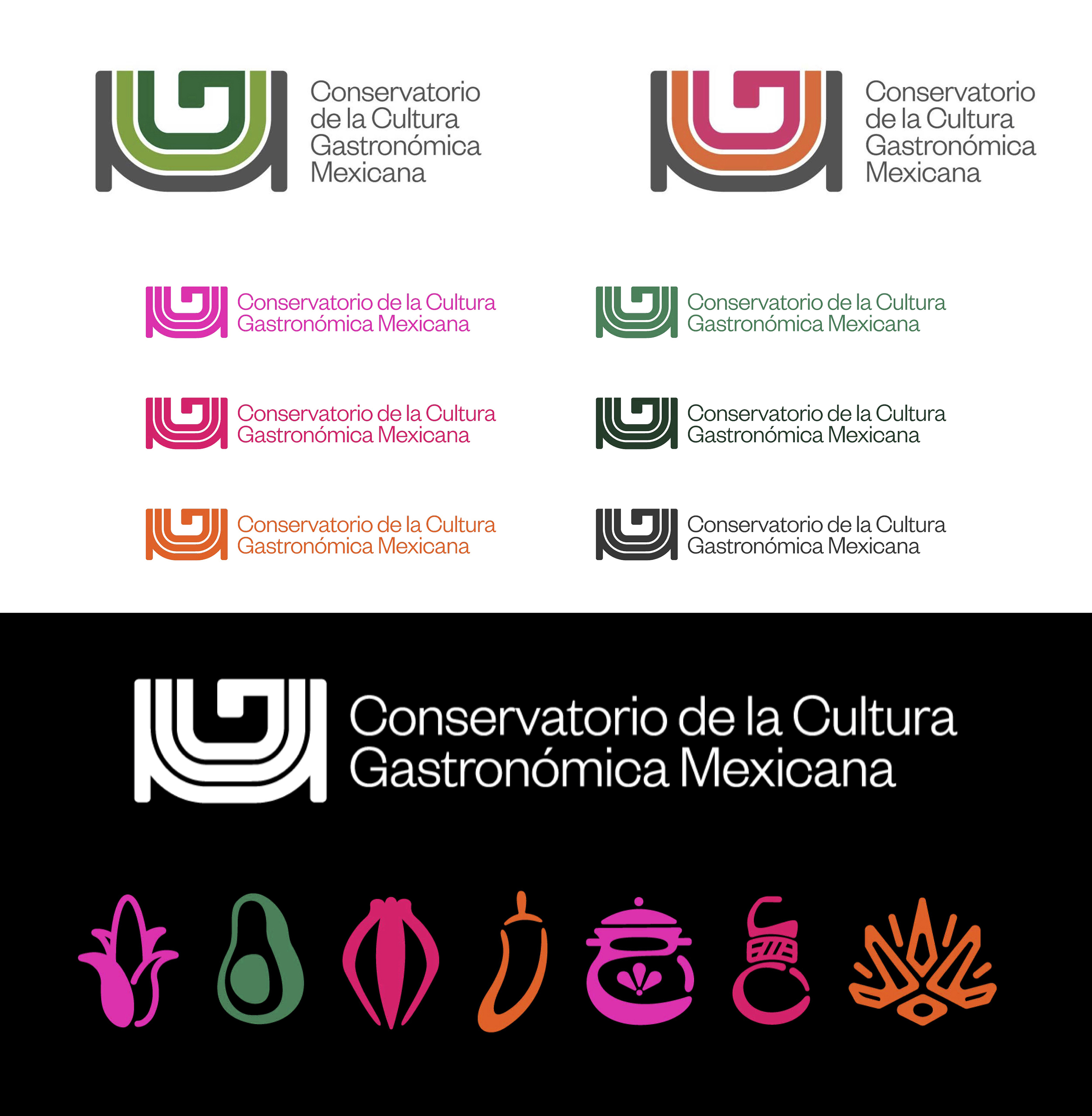 Identidad gráfica del Conservatorio de la Cultura Gastronómica Mexicana by Isabella Santillana Jaspersen, Sofía Alessandra Adame Treviño - Creative Work