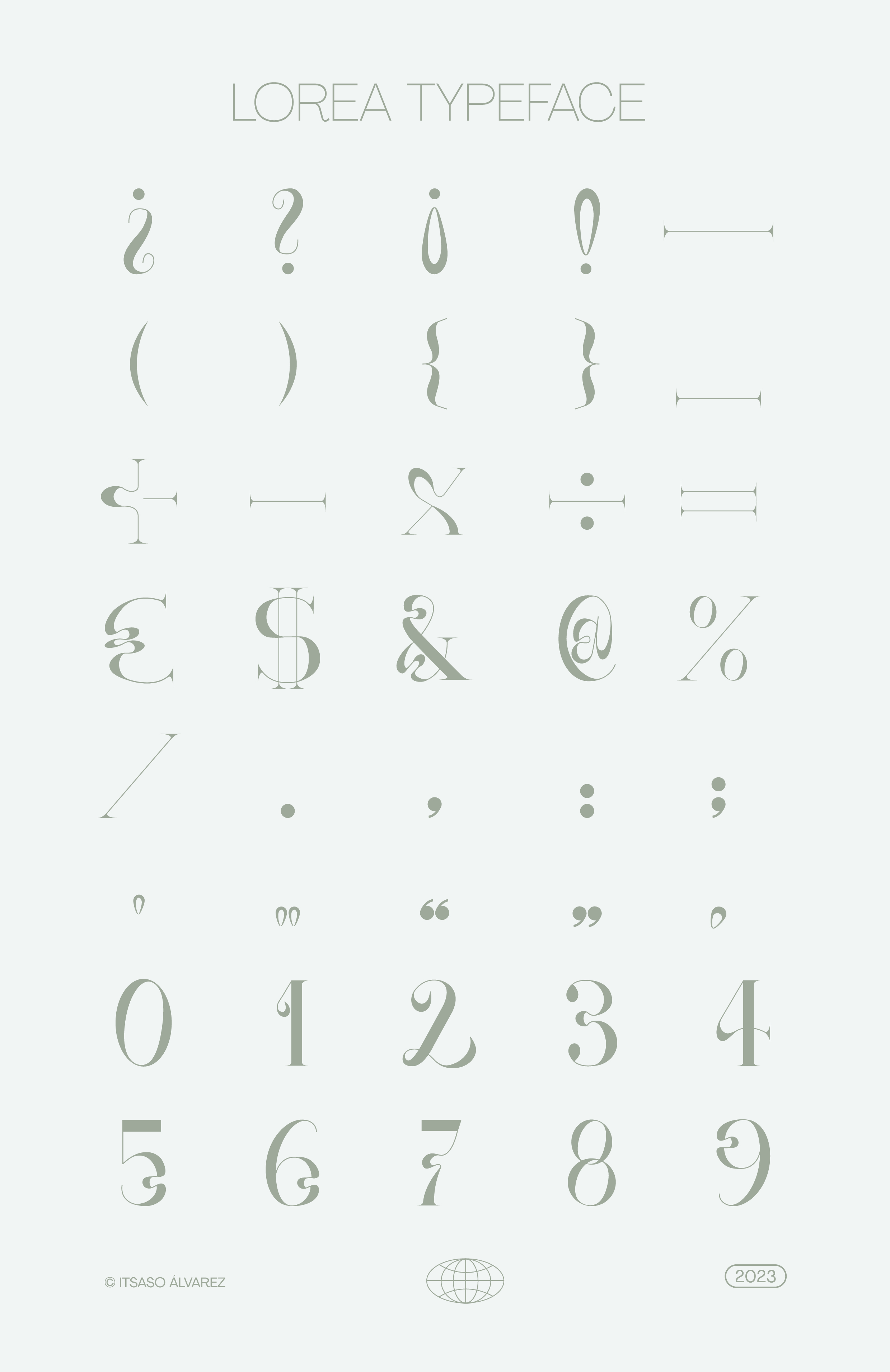 Lorea Typeface by Itsaso Álvarez Segura - Creative Work