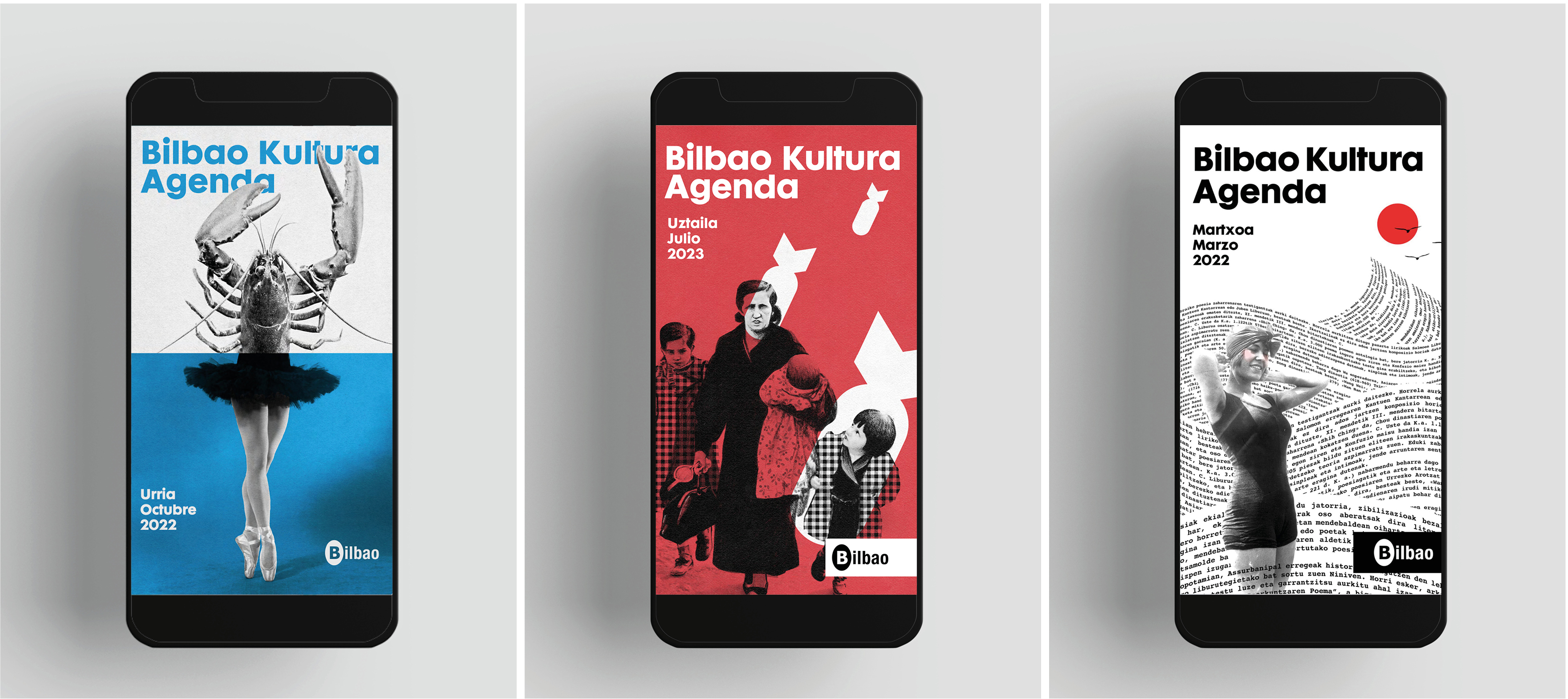 Ilustraciones de portada, agenda Bilbao Kultura by Nagore M. Jauregi - Creative Work - $i