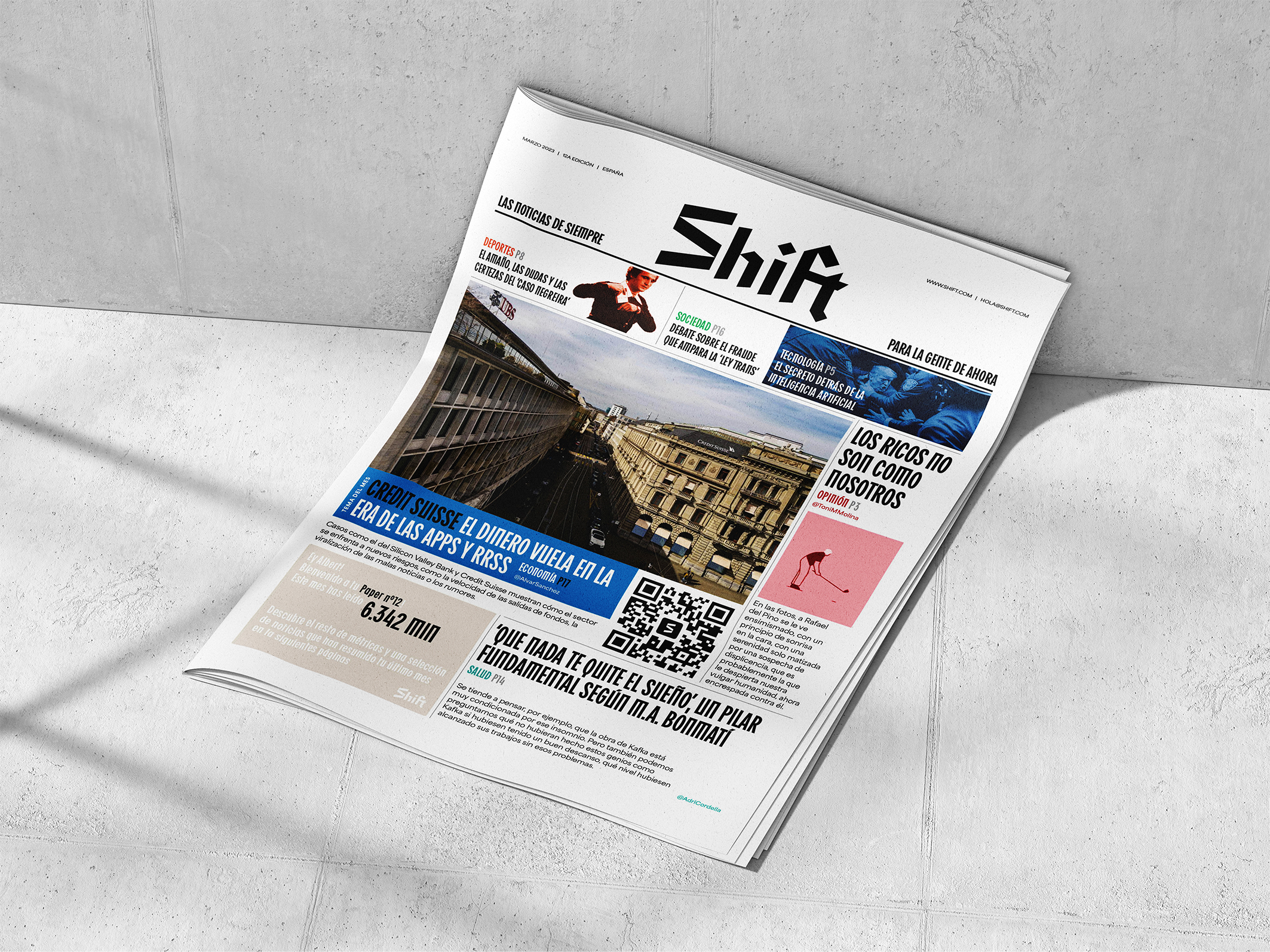 Shift, una mirada al futuro del periodismo by Ian Parra - Creative Work