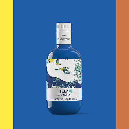 Diseño botella de aceite i estuche ELLA